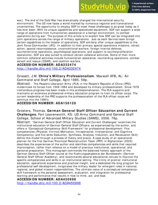 Military Bibliography Example A Bibliography Of Professional Military Education (PME) | PDF