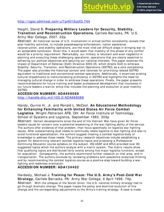 Military Bibliography Example A Bibliography Of Professional Military Education (PME) | PDF