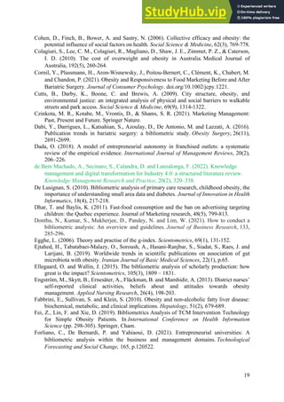 A Bibliometric Analysis Of Obesity In Marketing Research | PDF