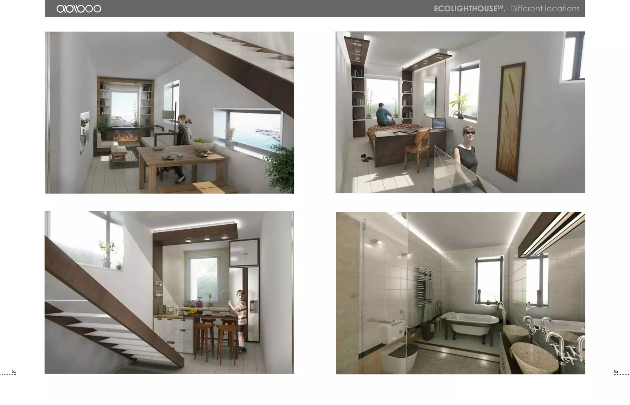 61 62
ecolighthousetm
. Different locations
 