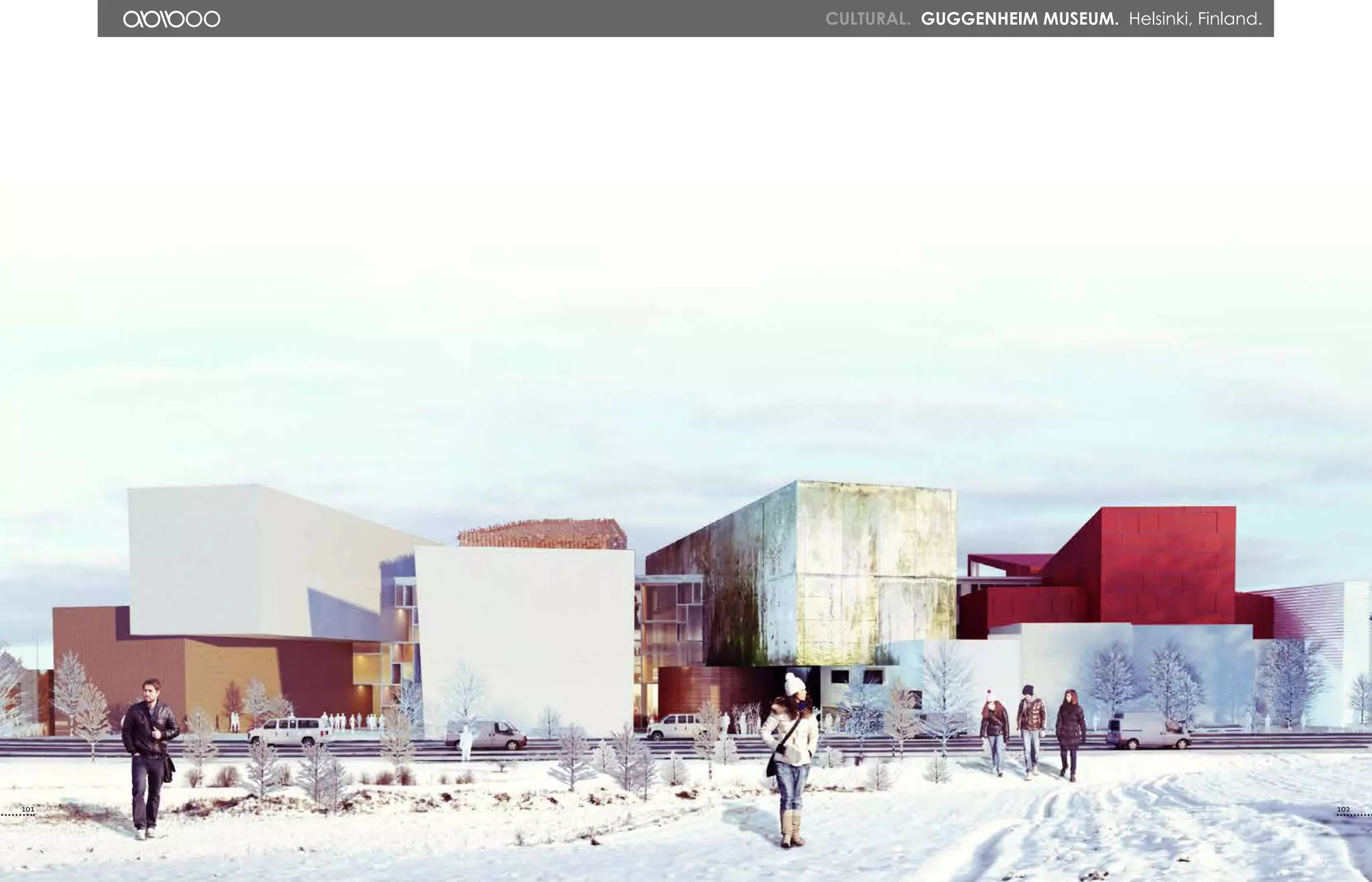 CULTURAL. GUGGENHEIM MUSEUM. Helsinki, Finland.
101 102
 
