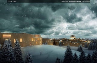MIXED-USE. HAUGERUD complex. Oslo, Norway.
21 22
 