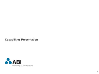 Capabilities Presentation 