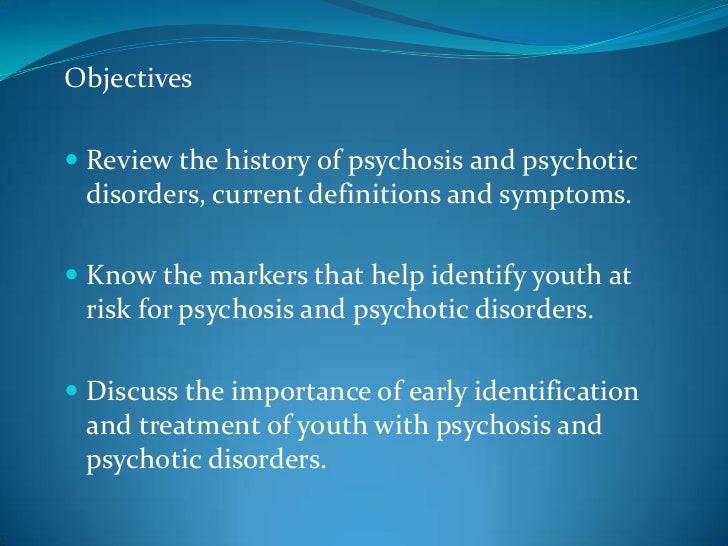 Psychosis in children