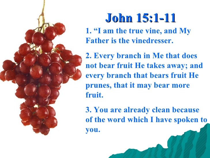 Abiding In Christ, John 15.