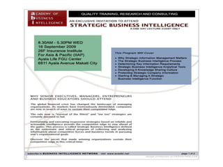 Academy Of Business Intelligence