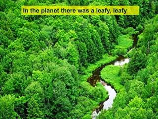 In the planet there was a leafy, leafy
forest
 