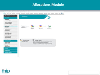 Allocations Module
 