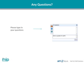 Please type in
your questions
Any Questions?
 