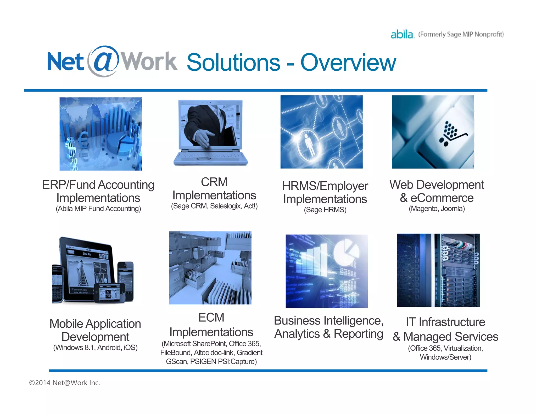 Today’s Presenters
Jane Houle
Net@Work - Nonprofit Solutions
Team Leader
Your MIP Business Partner
 