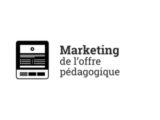 Marketing
de l’offre
pédagogique
 