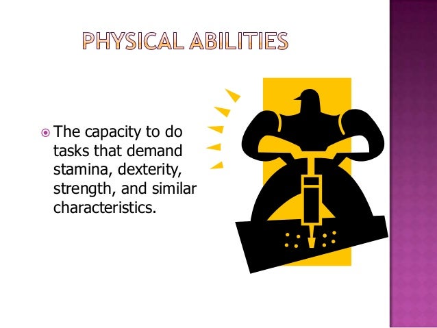 ability in organizational behavior organizational abilities