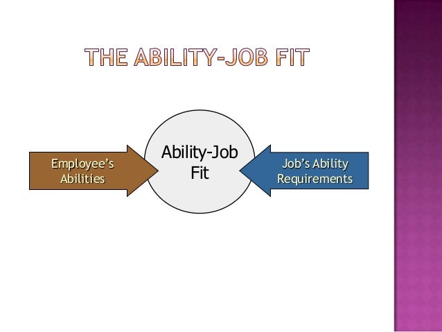 ability in organizational behavior job abilities