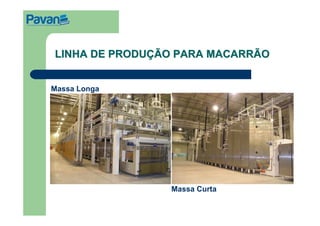 LINHA DE PRODUÇÃO PARA MACARRÃO


Massa Longa




                Massa Curta
 