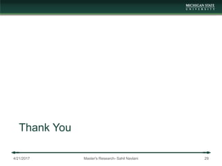 Thank You
4/21/2017 Master's Research- Sahil Navlani 29
 