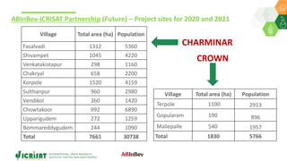 ABInBev-ICRISAT Watershed Project: Improving Agricultural Productivity and Livelihoods Through Holistic and Sustainable Resource Management