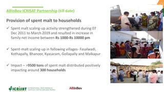 ABInBev-ICRISAT Watershed Project: Improving Agricultural Productivity and Livelihoods Through Holistic and Sustainable Resource Management