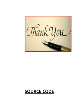 SOURCE CODE
 