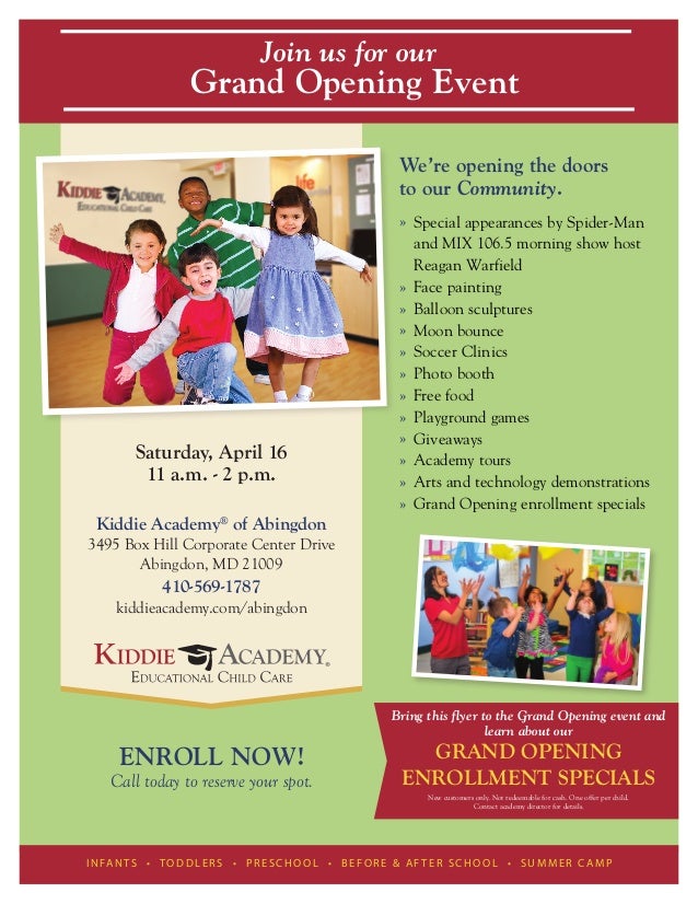 grand opening event flyer