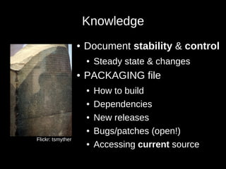 How to be a distribution-friendly project