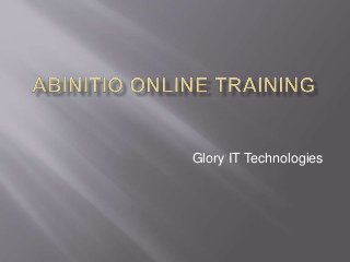 Glory IT Technologies
 