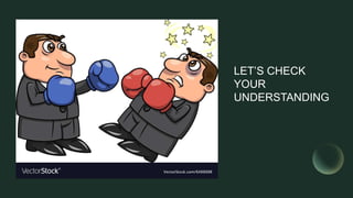 LET’S CHECK
YOUR
UNDERSTANDING
 