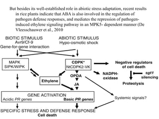 Abiotic and biotic stress response/crosstalk | PPTX