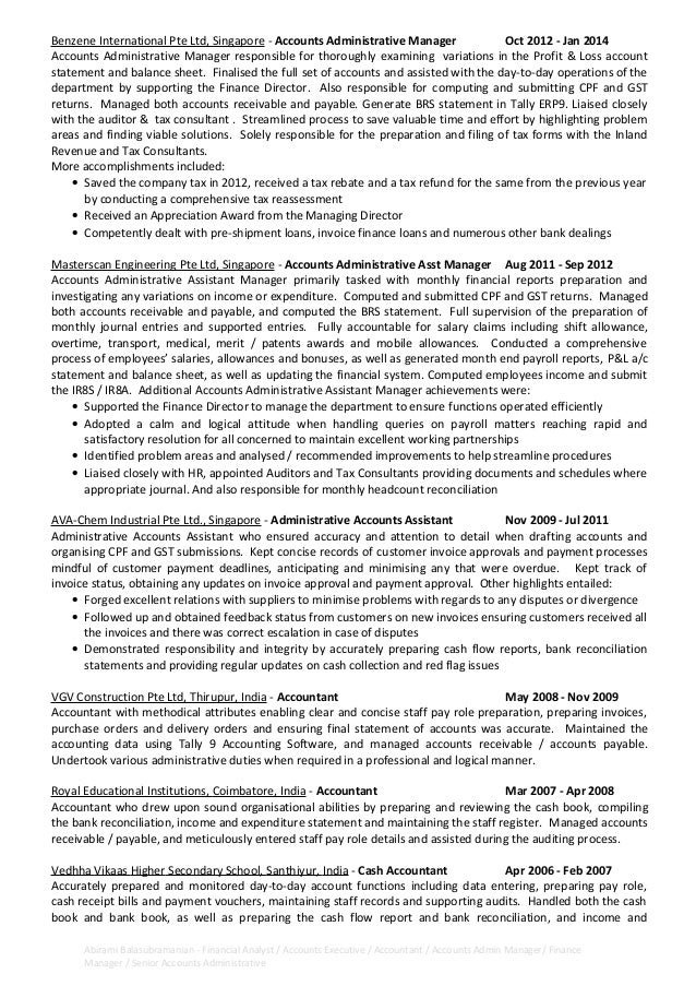 Abirami Balasubramanian Financial Analyst