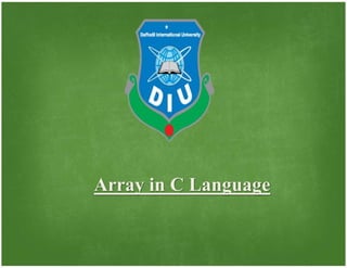 Array in C Language
 