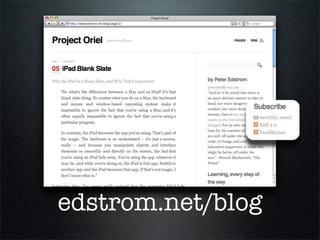 edstrom.net/blog
 