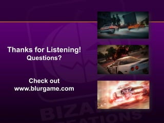 Thanks for Listening!Questions?Check out www.blurgame.com