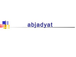 abjadyat

 
