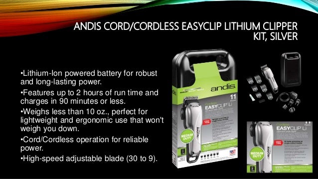 andis cordless easyclip li clipper