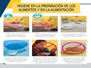 HIGIENE EN LA PREPARACIÓN DE LOS
ALIMENTOS Y EN LA ALIMENTACIÓN
24
 