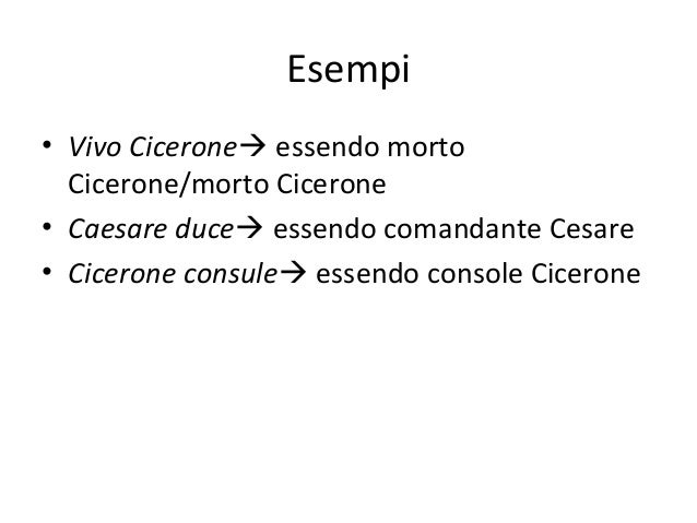 Come Si Traduce L Ablativo Assoluto