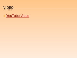 VIDEO

   YouTube Video
 
