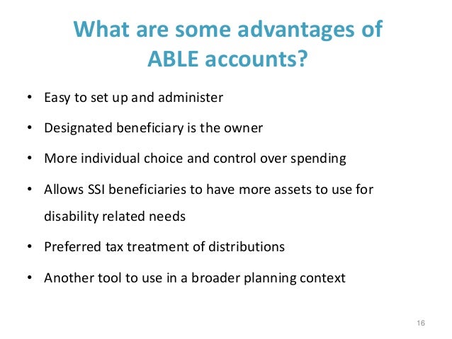Able Accounts Offer New Choice For >> Achieving A Better Life Experience Able Act Webinar Able Accounts Offer New Choice For >> Achieving A Better Life Experience Able Act Webinar
