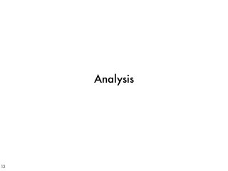 Analysis
12
 