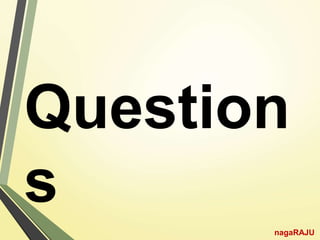 Question
s
nagaRAJU
 