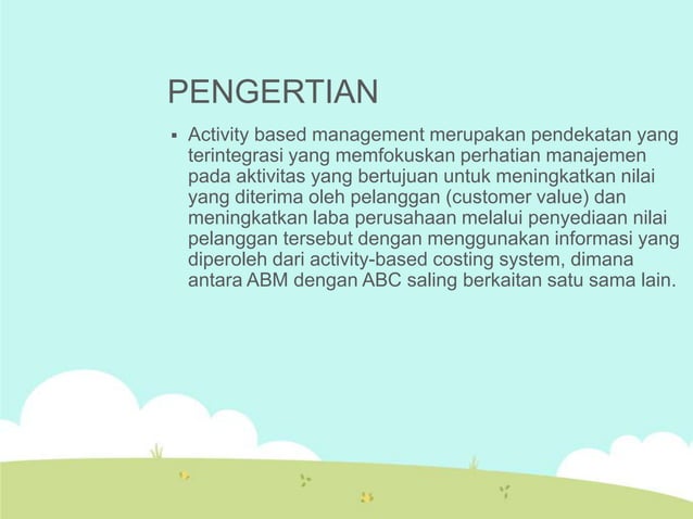 Activity Based Management | PPTX