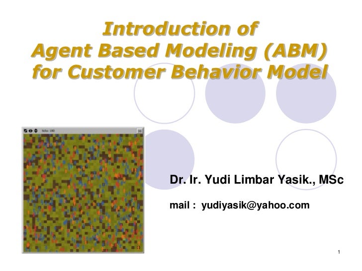 Agent Based Models Abm