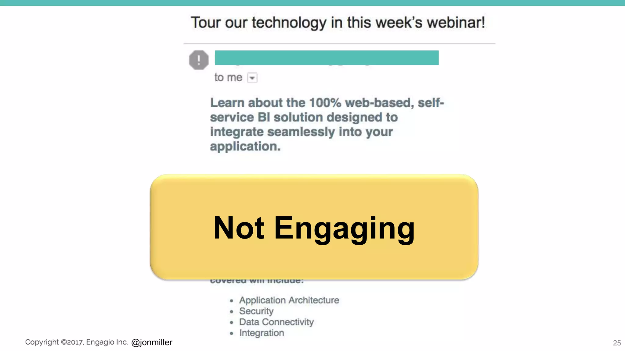 @jonmiller 25
Not Engaging
 