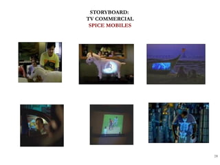 STORYBOARD:
TV COMMERCIAL
SPICE MOBILES
28
 