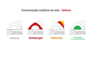 Comunicação subjetiva do selo - Setores




65   CONGRESSO
     ANUAL DA ABM   65   CONGRESSO
                         ANUAL DA ABM   65   CONGRESSO
                                             ANUAL DA ABM   65   CONGRESSO
                                                                 ANUAL DA ABM



                                                               Em harmonia
 Minério            Metalurgia          Materiais           com o Meio Ambiente
 
