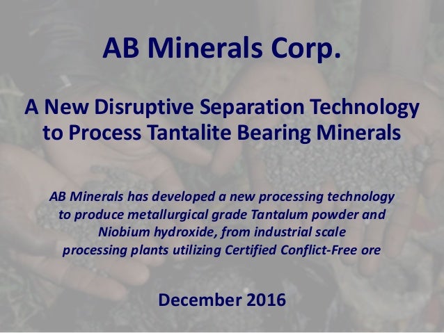 Ab Minerals Updated Presentation A New Separation - 