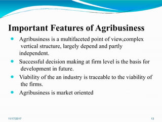 Introduction to Agribusiness management L1 | PPTX