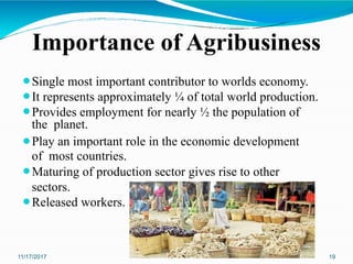 Introduction to Agribusiness management L1 | PPTX