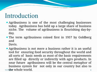 Introduction to Agribusiness management ABM | PPTX