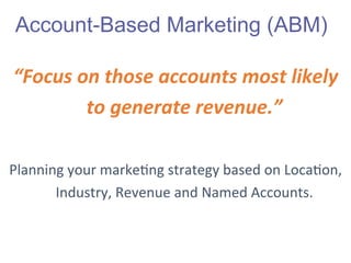 Account-Based Marketing: Meetup PPT | PDF