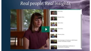 Tools to Support the Program
• Brand Video or Series
 